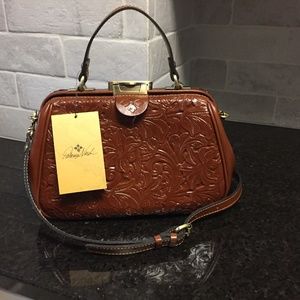 NEW NWT PATRICIA NASH Tooled Gracchi satchel crossbody purse, New NWT